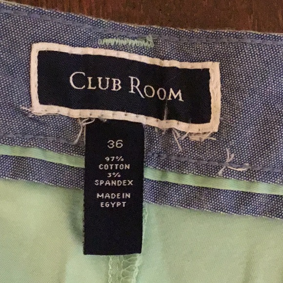 *EUC* Club Room sea foam green shorts. Size 36 - Picture 4 of 6